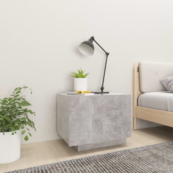 Betonszürke forgácslap éjjeliszekrény 100 x 35 x 40 cm