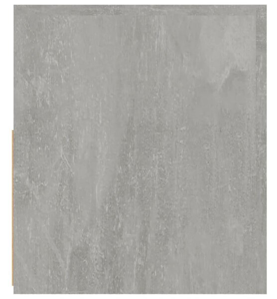2 db betonszürke éjjeliszekrény LED-del 60 x 35 x 40 cm