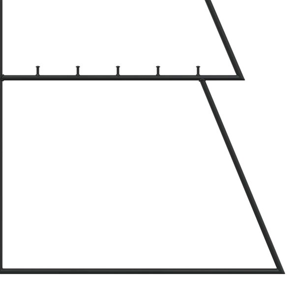 Fém karácsonyfa KUOPIO 140 cm Acél Fekete