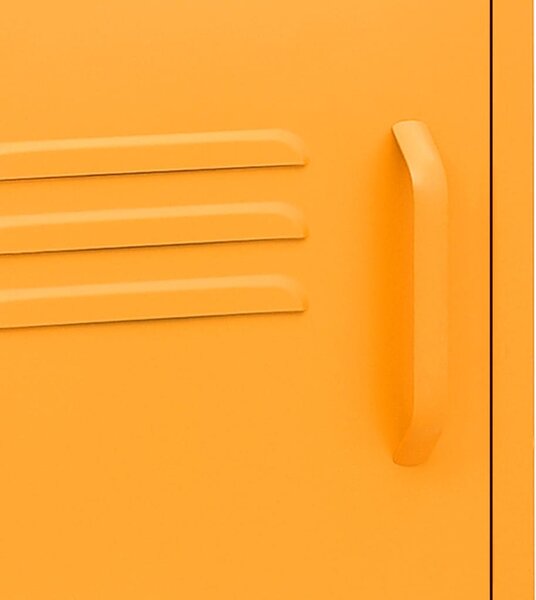 2 db mustársárga acél éjjeliszekrény 35 x 35 x 51 cm