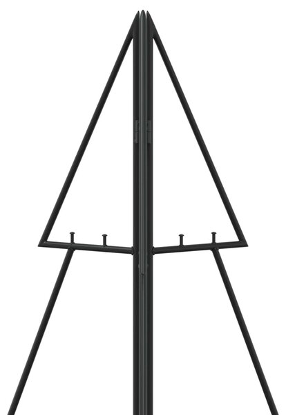 Fém karácsonyfa KUOPIO 140 cm Acél Fekete