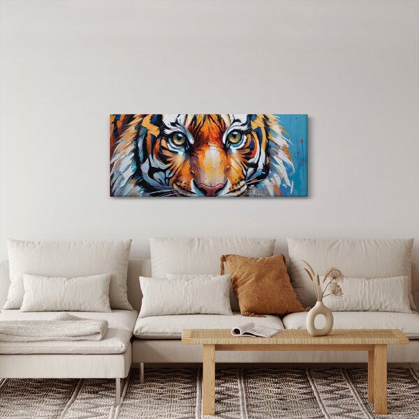 Kép - Tigris látképe, festmény (120x50 cm)