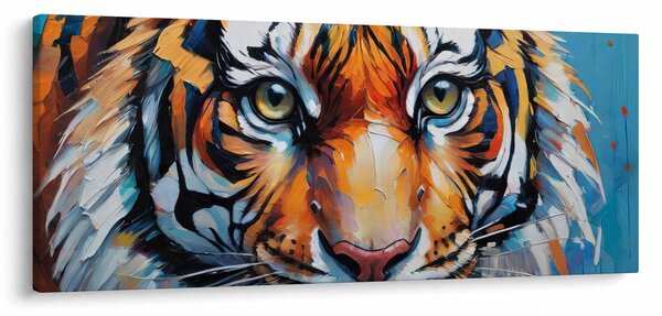 Kép - Tigris látképe, festmény (120x50 cm)