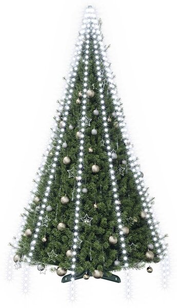 Karácsonyfa fények 500 LED Hideg fehér 500 cm