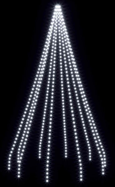 Karácsonyfa fények 500 LED Hideg fehér 500 cm