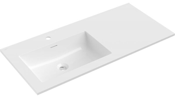 Mexen Otis balra beépíthető mosdó 101 x 46,5 cm, fehér fényes - 25181000L