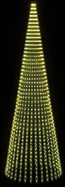 LED Karácsonyi Fenyő 470 cm 1504 LED Meleg fehér Acél Zöld