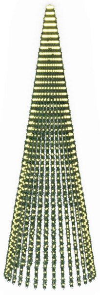 LED Karácsonyi Fenyő 470 cm 1504 LED Meleg fehér Acél Zöld