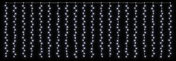 Fényfüggöny 400 LED Hideg fehér 600 x 200 cm