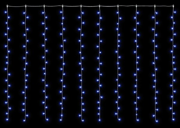 Fényfüggöny 200 LED Kék 300 x 200 cm