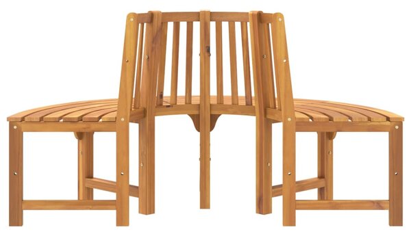 Tömör eukaliptuszfa félkör fa pad Ø160 cm