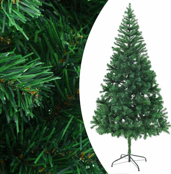 Megvilágított műkarácsonyfa 910 ággal gömb szettel 210 cm