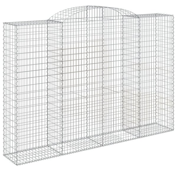 3 db íves horganyzott vas gabion kosár 300x50x200/220 cm