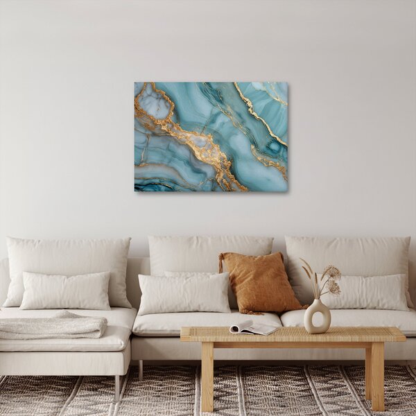Kép - Türkiz márvány (70x50 cm)
