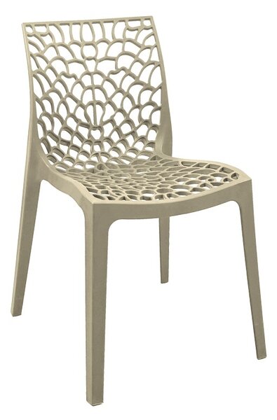 Set mobilier dining 3 piese Mercon Hush, Cappuccino, 60x60x75 cm