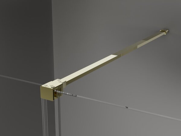 Mexen Velar, tolózuhanyajtó nyitáshoz 130 cm, 8 mm-es matt üveg, arany fényes, 871-130-000-31-50