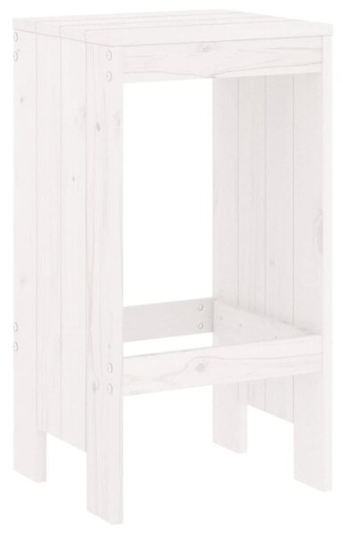 2 db fehér tömör fenyőfa bárszék 40x36x75 cm