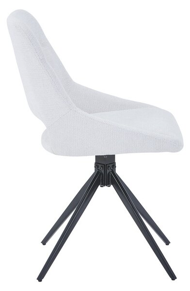 Forgószék, Luciano I, Pako World, textil, bézs, 52x54x85 cm