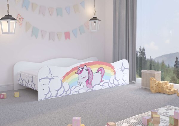 UNIKORNIS gyerekágy 160x80cm - ajándék matraccal