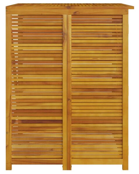 Tömör akácfa négyes kukatároló 280 x 89 x 117 cm