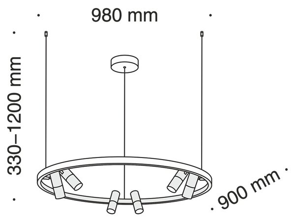 SATELLITE LED csillár, fehér