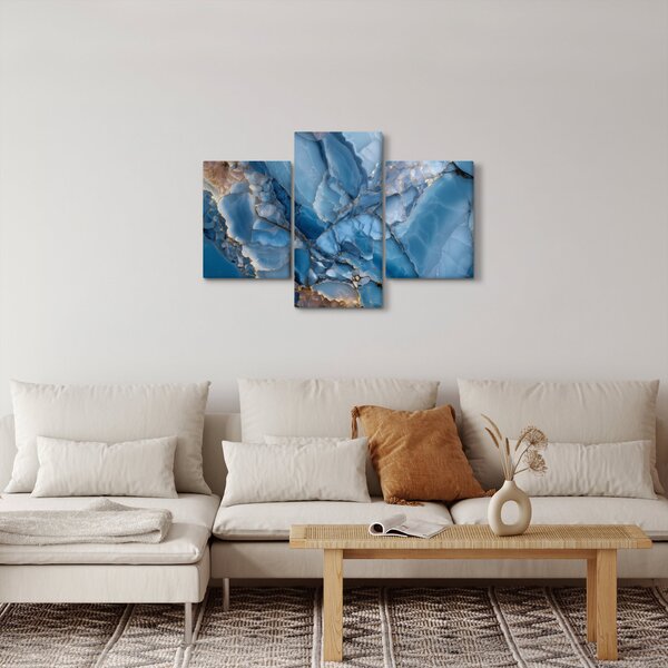 Kép - Kék tagolt márvány (90x60 cm)