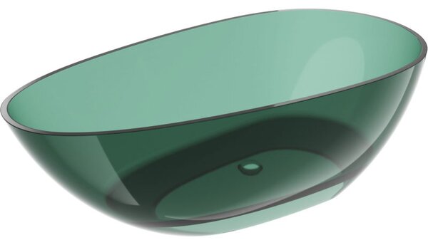 Mexen Glass átlátszó szabadon álló kád 170 x 85 cm, króm lefolyó - 58061708511