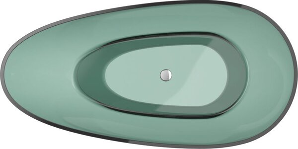 Mexen Glass átlátszó szabadon álló kád 170 x 85 cm, króm lefolyó - 58061708511