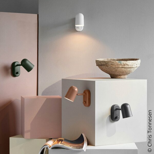 Fali Lámpa Northern, Buddy wall, dimmable, Fekete, Nappali, Fém, Skandináv