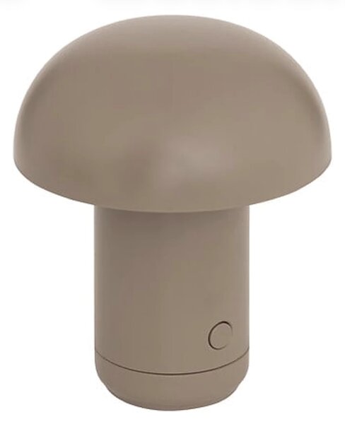 LED asztali lámpa FUNGHI 11,2 cm, barna