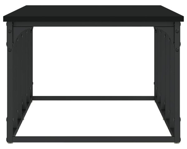 Fekete szerelt fa dohányzóasztal 100 x 50 x 35,5 cm