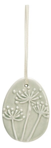 Függő porcelán tojás FLORIS - több színben Termék színe: Narancssárga