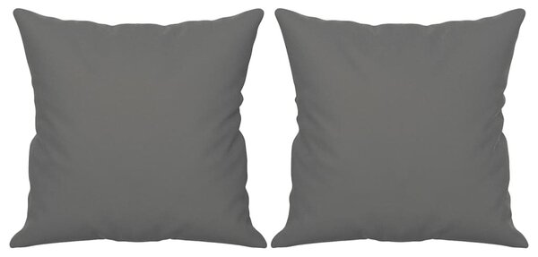 2 személyes sötétszürke mikroszálas szövetkanapé párnával 140cm