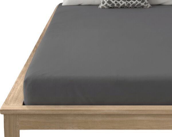Mikroszálas lepedő MICROVELLE sötétszürke 90x200 cm