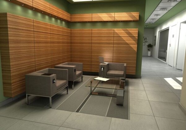 MOK minimal stílusú krómozott fémvázas lobby fotel kárpitozott kivitelben, USB porttal és konnektorral