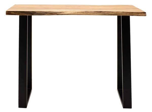 Bárasztal Miles Boho, Pako World, tömör fa, 3.7 cm vastagságú, natúr, 120x53x97 cm