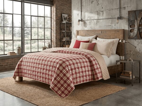 Ágytakaró TARTAN HEART, színes kivitel Méret: 170 x 210 cm