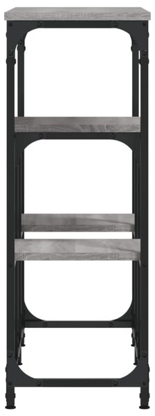 Szürke sonoma színű szerelt fa tálalóasztal 89,5 x 28 x 76 cm