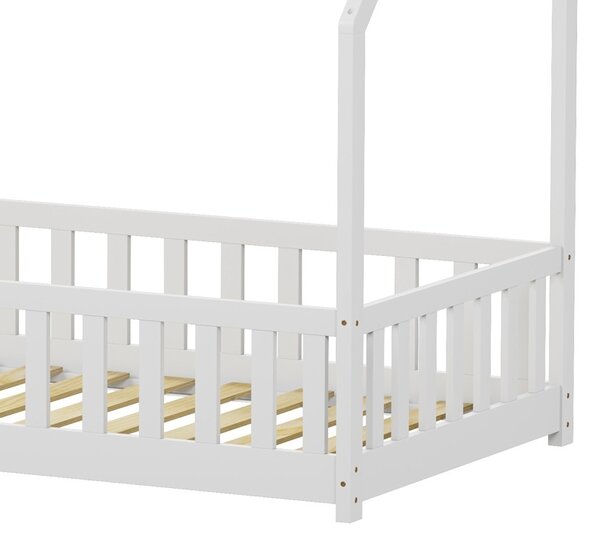 Pat montessori, Bambie, Pako, Alb 97x195x147 cm