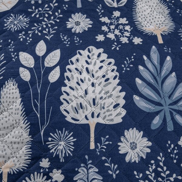 Ágytakaró INDIGO BLOOM, kék Méret: 220 x 240 cm