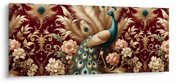 Kép – Elegáns páva (120x50 cm)