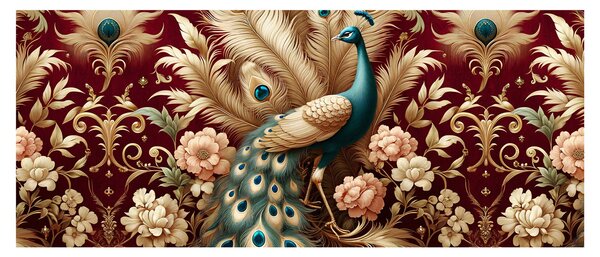 Kép – Elegáns páva (120x50 cm)