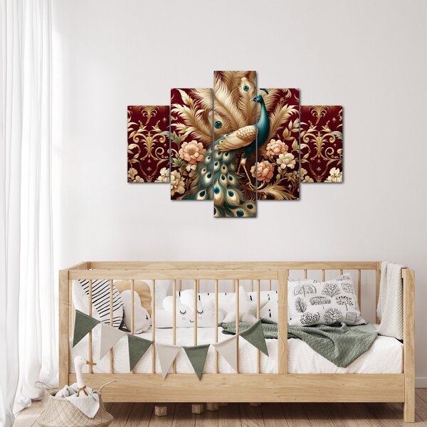Kép – Elegáns páva (150x105 cm)