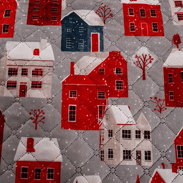 Ágytakaró WINTER COTTAGE, szürke Méret: 220 x 240 cm
