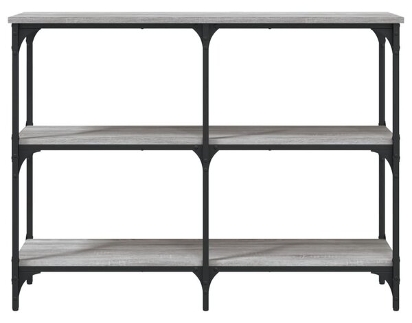 Szürke sonoma színű szerelt fa tálalóasztal 100x29x75 cm