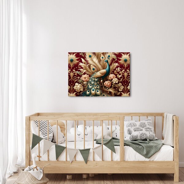 Kép – Elegáns páva (70x50 cm)