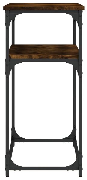 Füstös tölgy színű szerelt fa tálalóasztal 100x35,5x75 cm