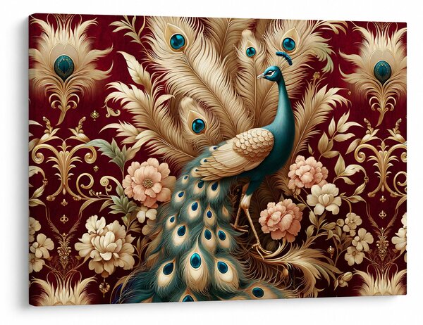 Kép – Elegáns páva (70x50 cm)