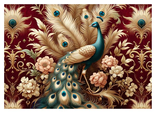 Kép – Elegáns páva (70x50 cm)
