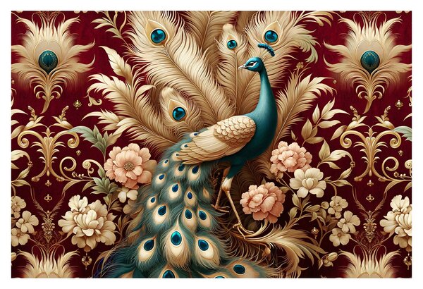 Kép – Elegáns páva (90x60 cm)